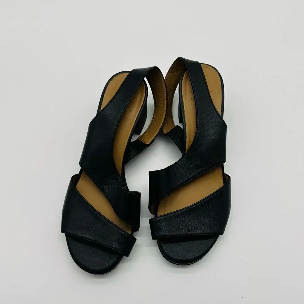 Aquatalia leather heeled sandal